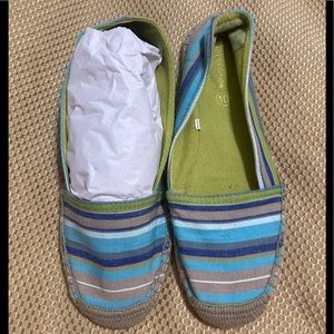 Limited Edition Stripes & Raffia Rope Weekender Sz 10